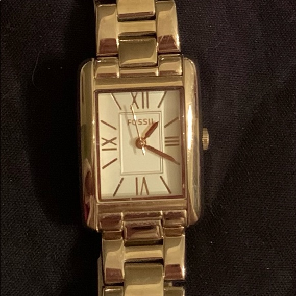 Fossil Watch Ladies Gold Tone 